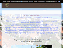 Tablet Screenshot of grandhotelriccione.it